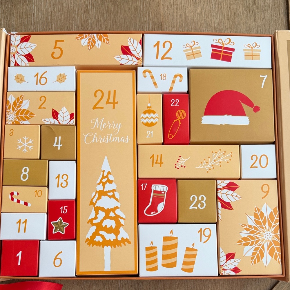 Festive Advent Calendar with Christmas Design